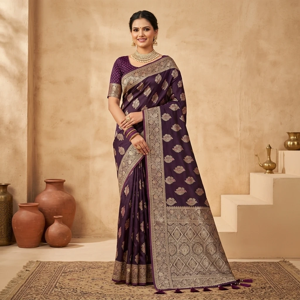 rajrani-plum-satin-silk-saree-2